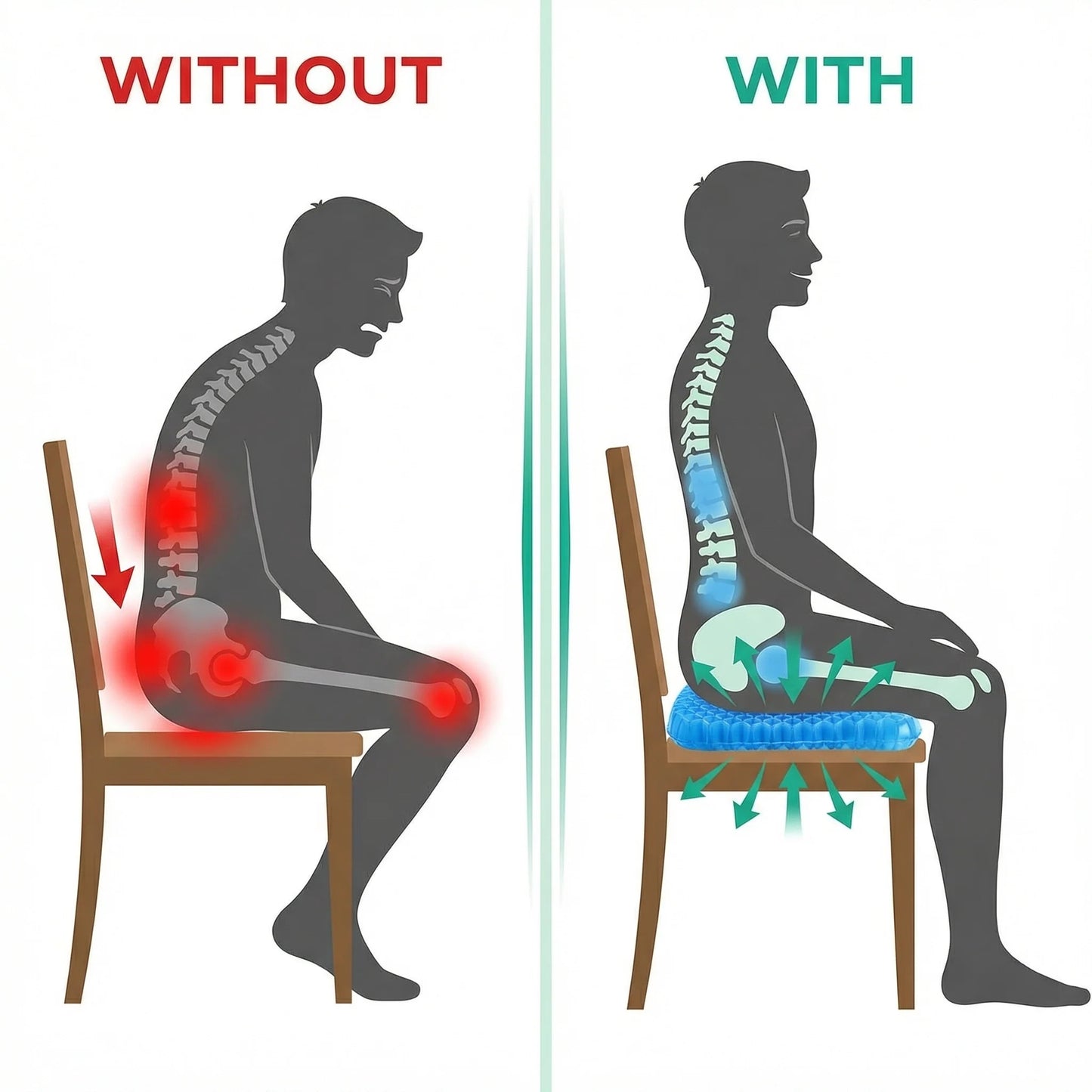 Vitality™ وسادة المقعد السحرية