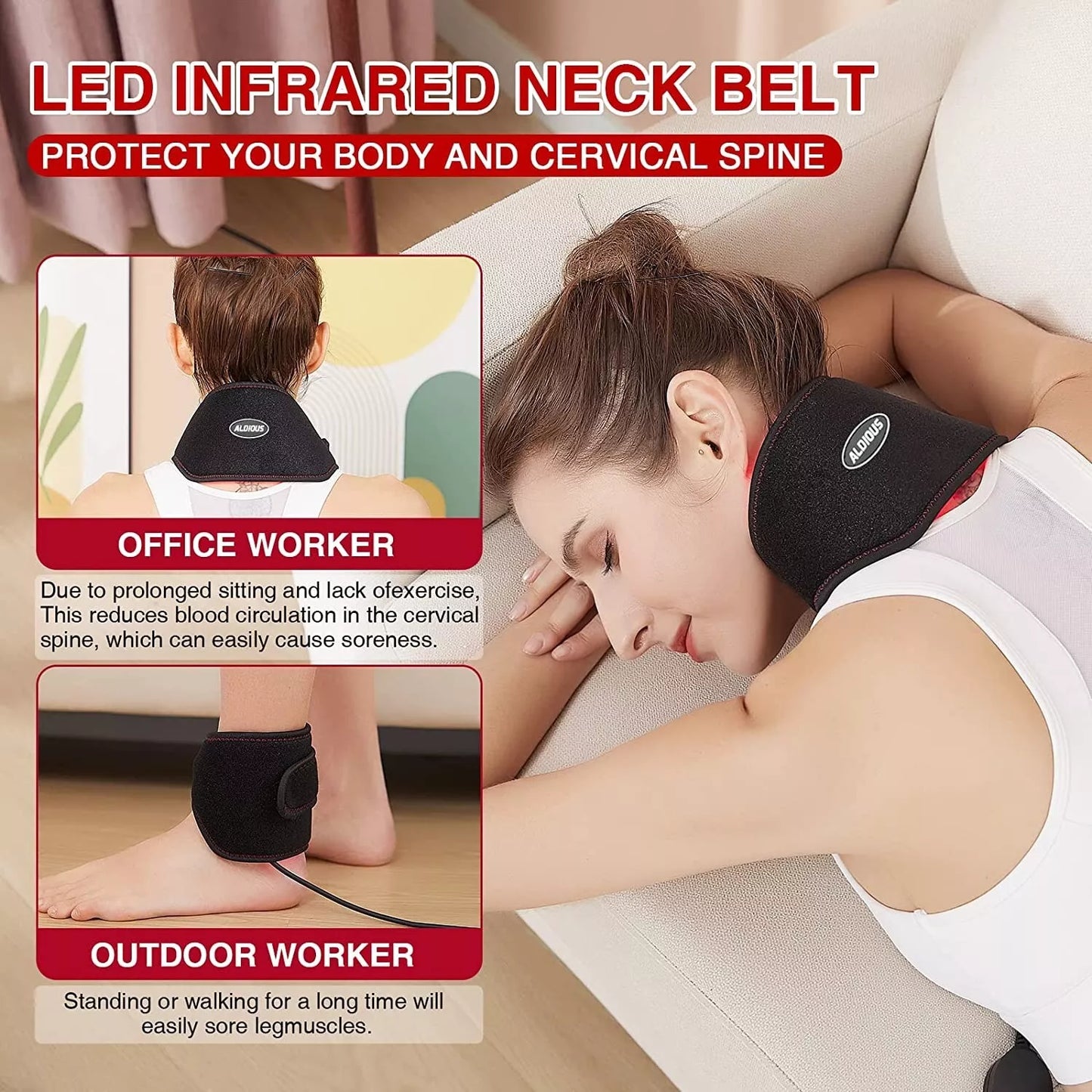 علاج متطور بالضوء الأحمر لانضغاط الأعصاب والدوخة والتعافي بعد دمج الفقرات